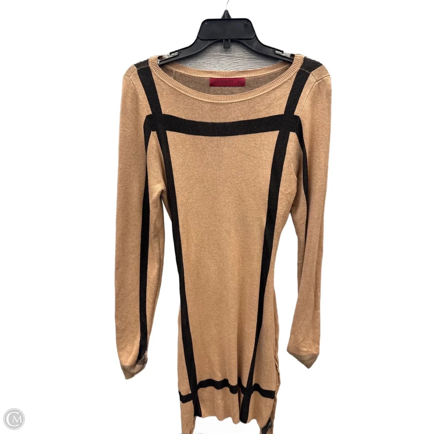 Dress Sweater By Love Scarlett In Tan, Size: S