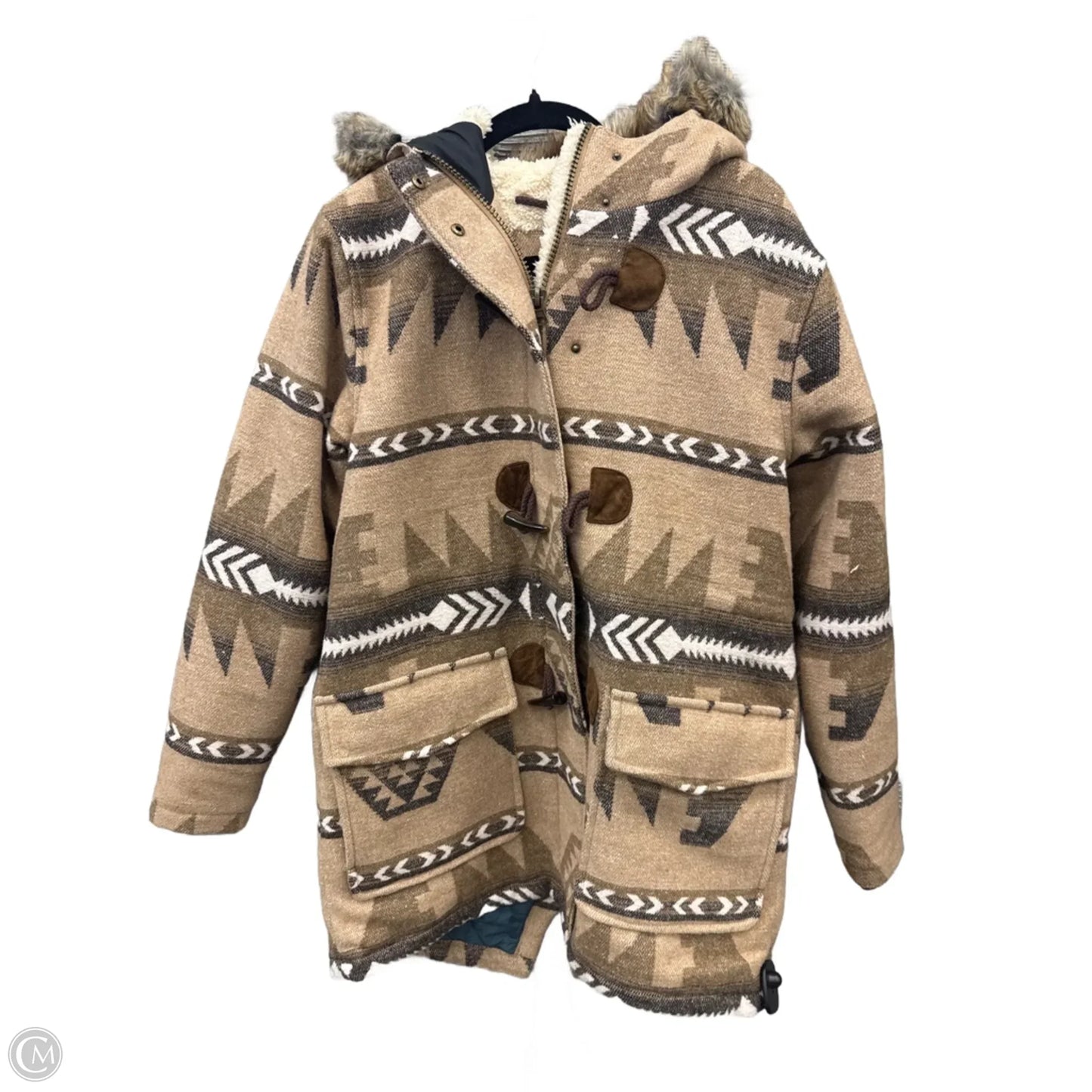 Coat Faux Fur & Sherpa By Legendary Whitetails In Brown, Size: M