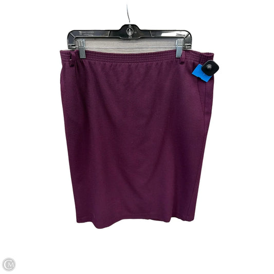 Skirt Midi By Alfred Dunner In Purple, Size: 14
