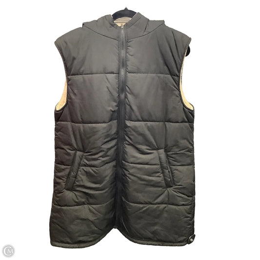 Vest Faux Fur & Sherpa By Prettygarden In Black & Brown, Size: L