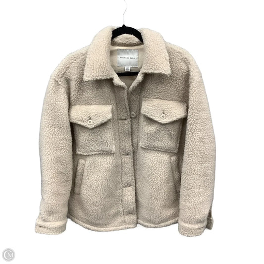 Jacket Faux Fur & Sherpa By American Eagle In Beige, Size: S
