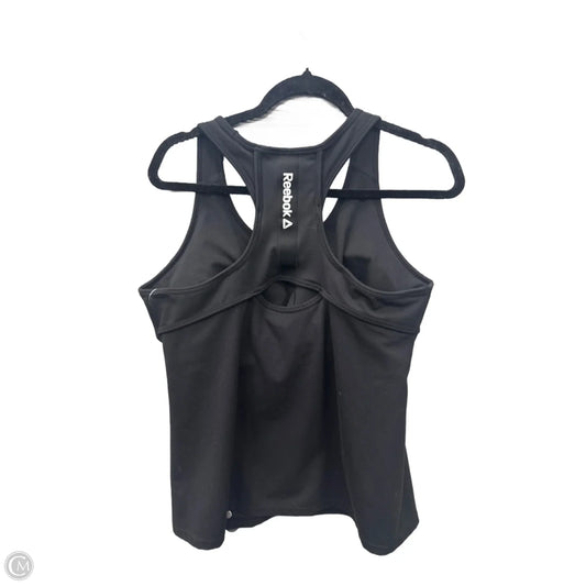Athletic Tank Top By Reebok In Black, Size: Xl