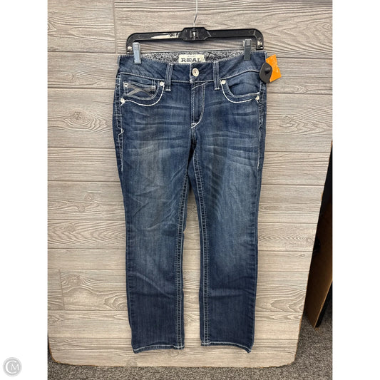 Jeans Skinny By Ariat In Blue Denim, Size: 8