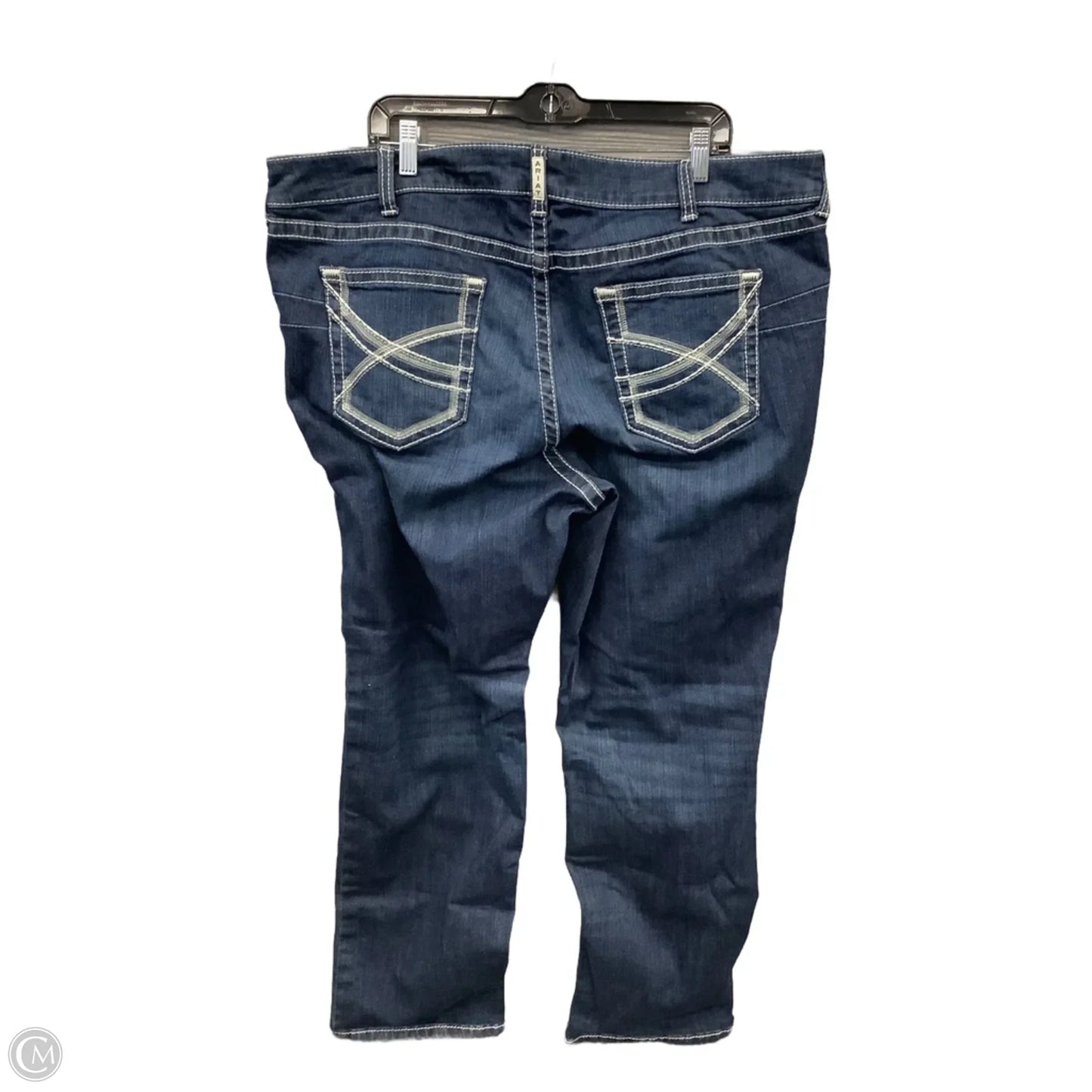 Jeans Straight By Ariat In Blue Denim, Size: 22