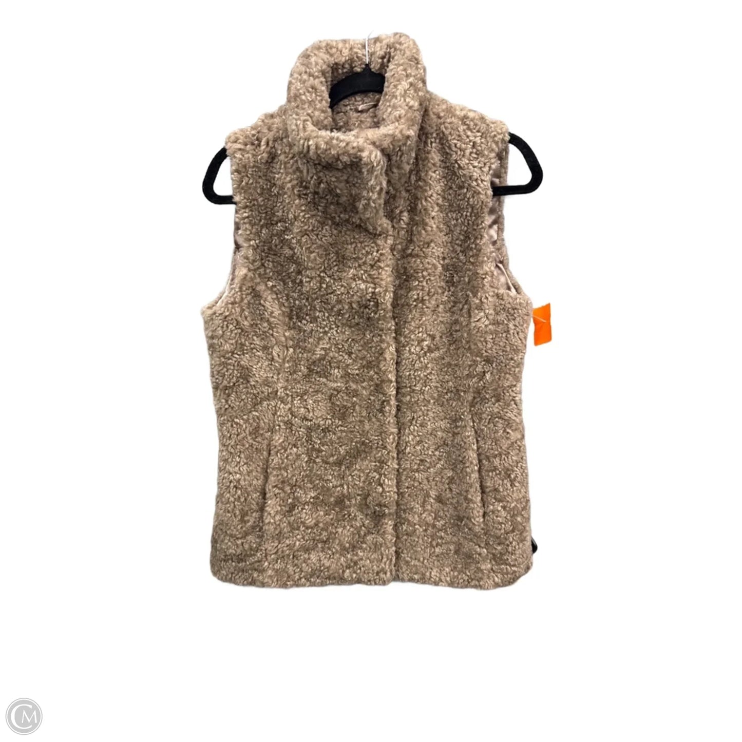 Vest Faux Fur & Sherpa By Gallery In Brown, Size: M