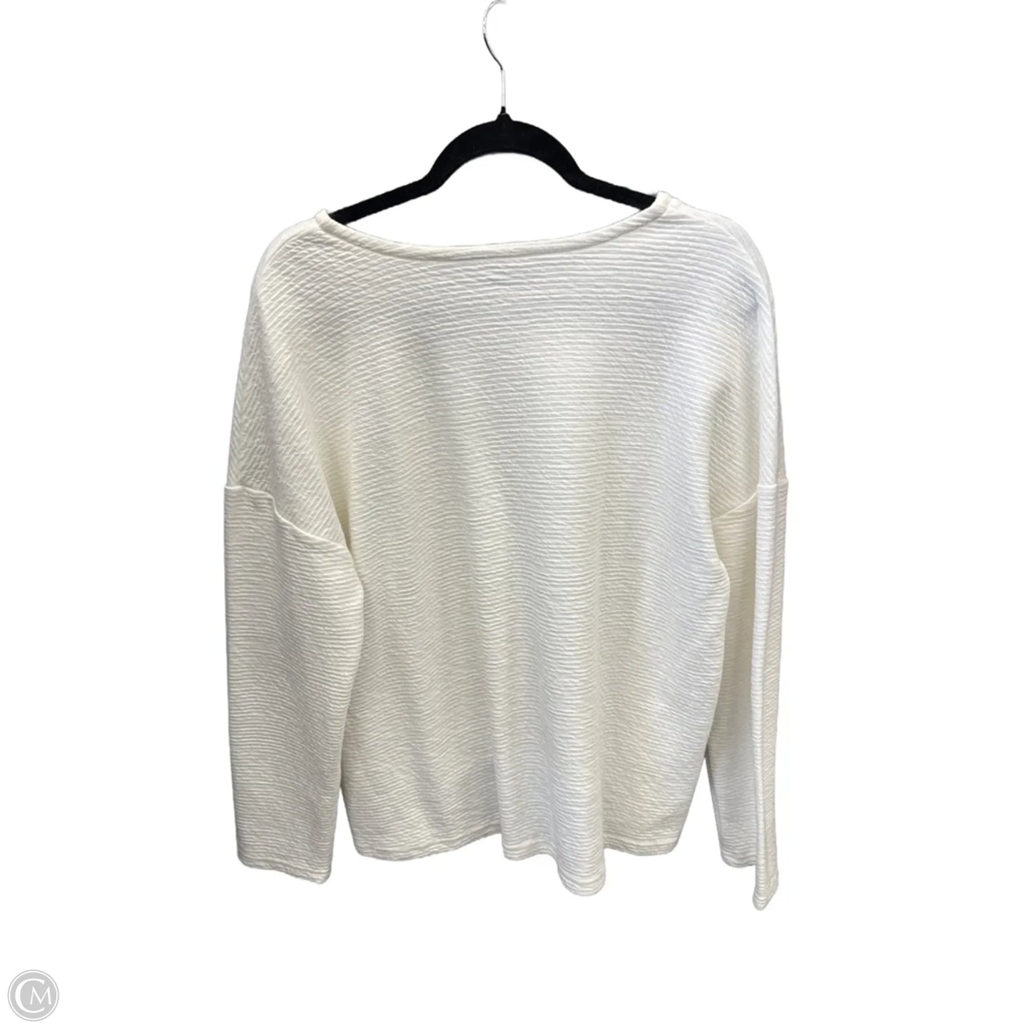 Athletic Sweatshirt Crewneck By Athletic Works In White, Size: L