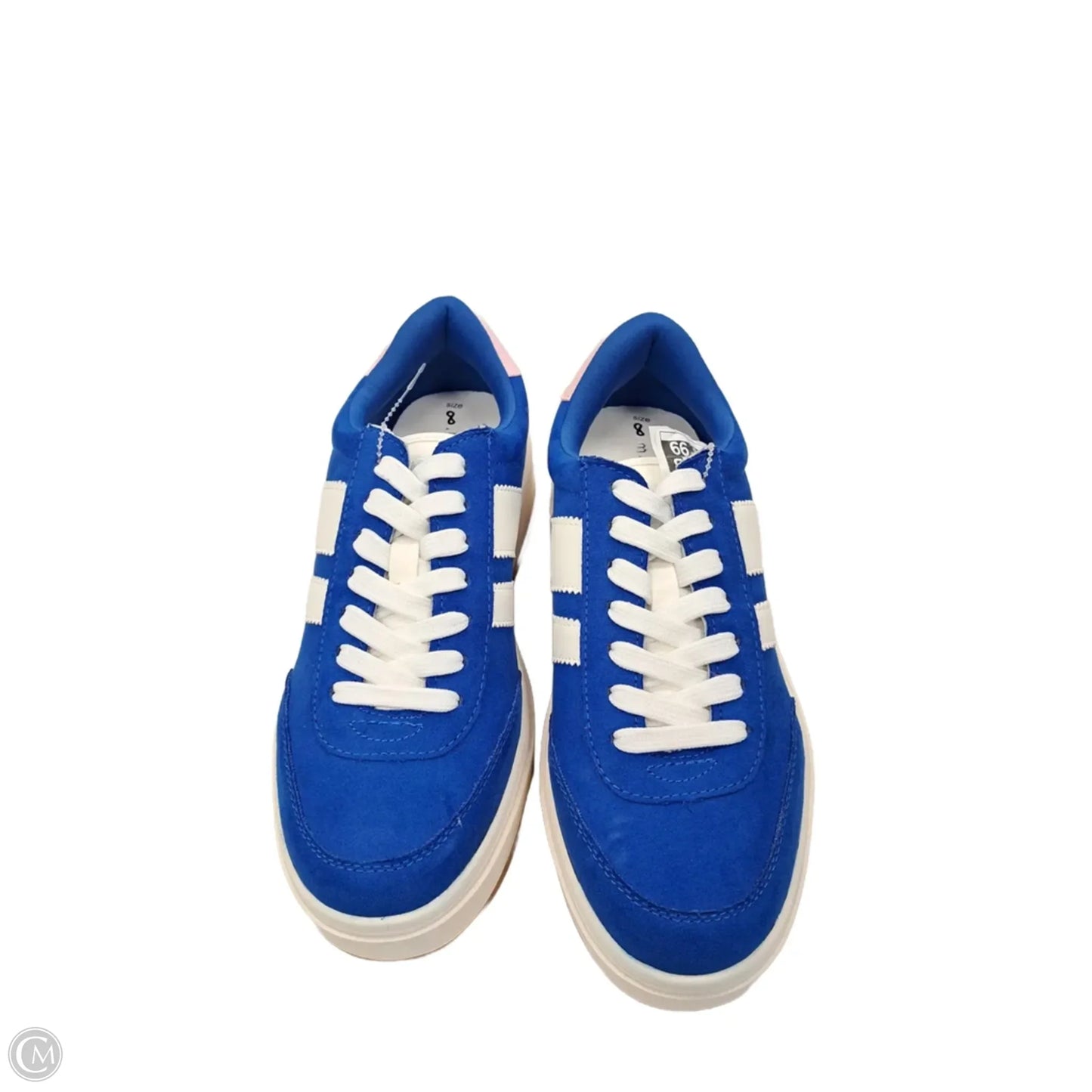 Shoes Sneakers By Madden Girl In Blue & Pink, Size: 8