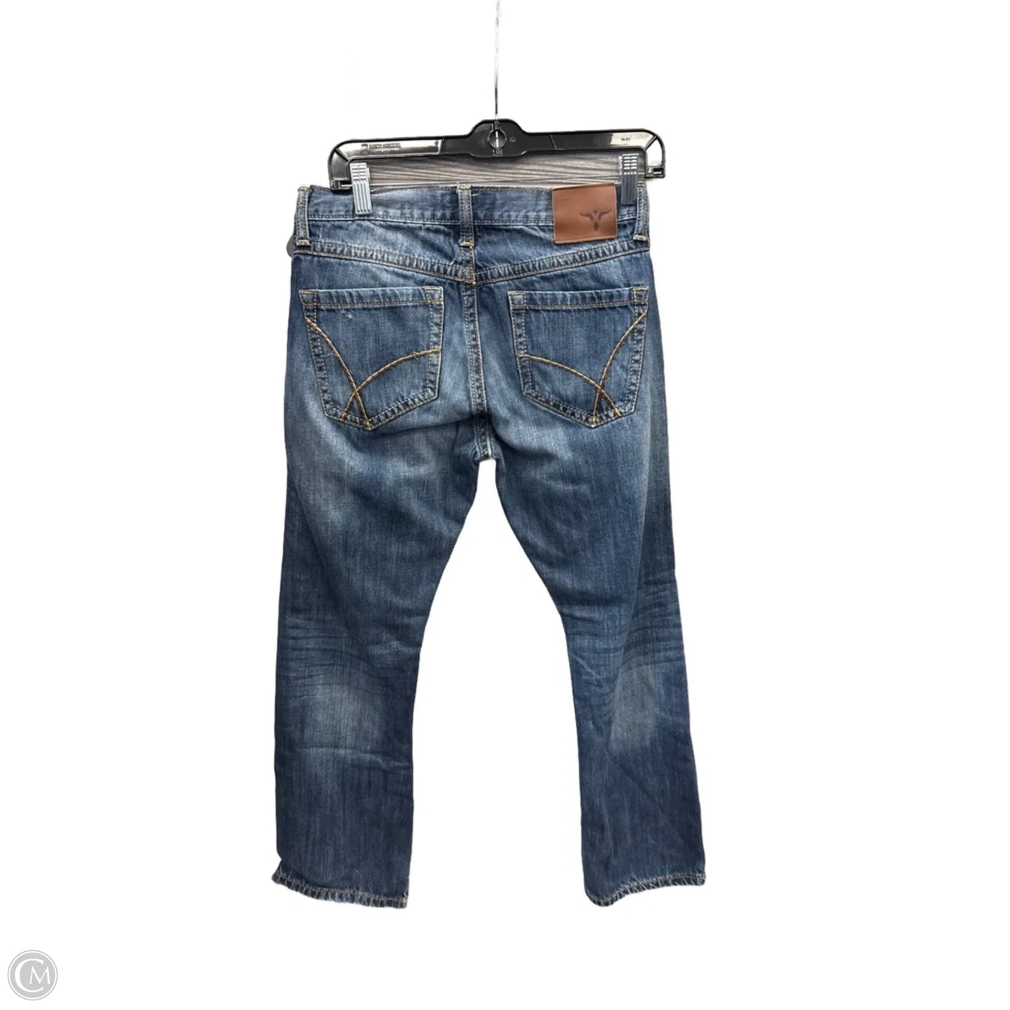 Jeans Straight By Wrangler In Blue Denim, Size: 8