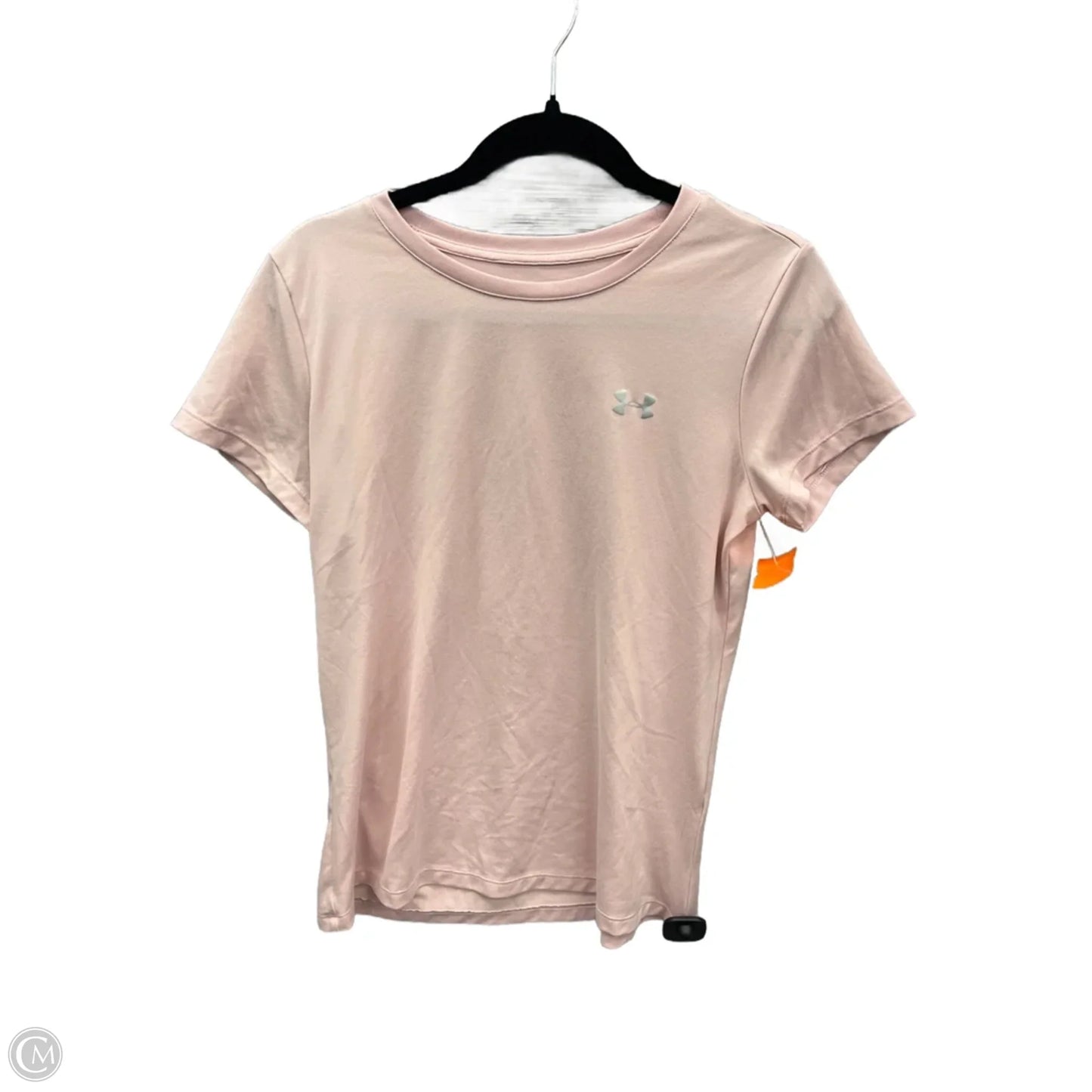 Athletic Top Short Sleeve By Under Armour In Pink, Size: M