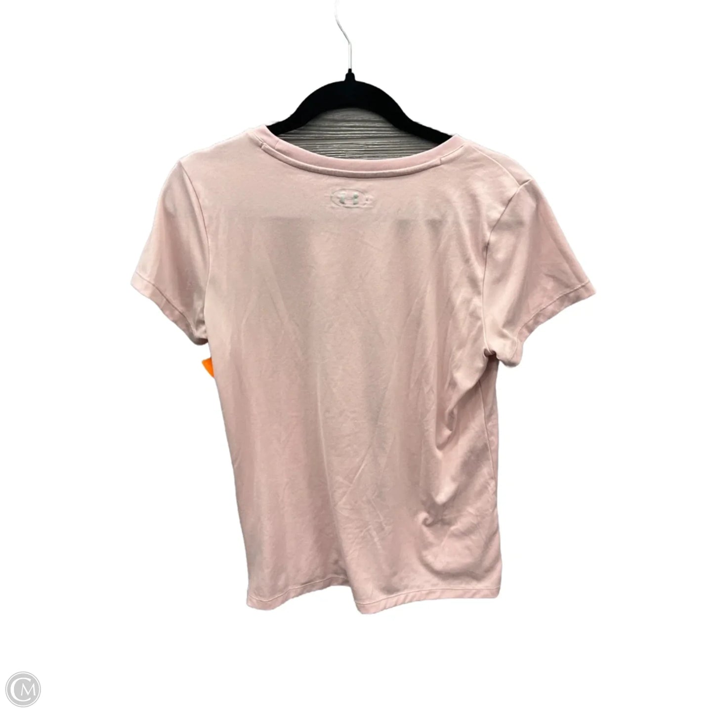 Athletic Top Short Sleeve By Under Armour In Pink, Size: M