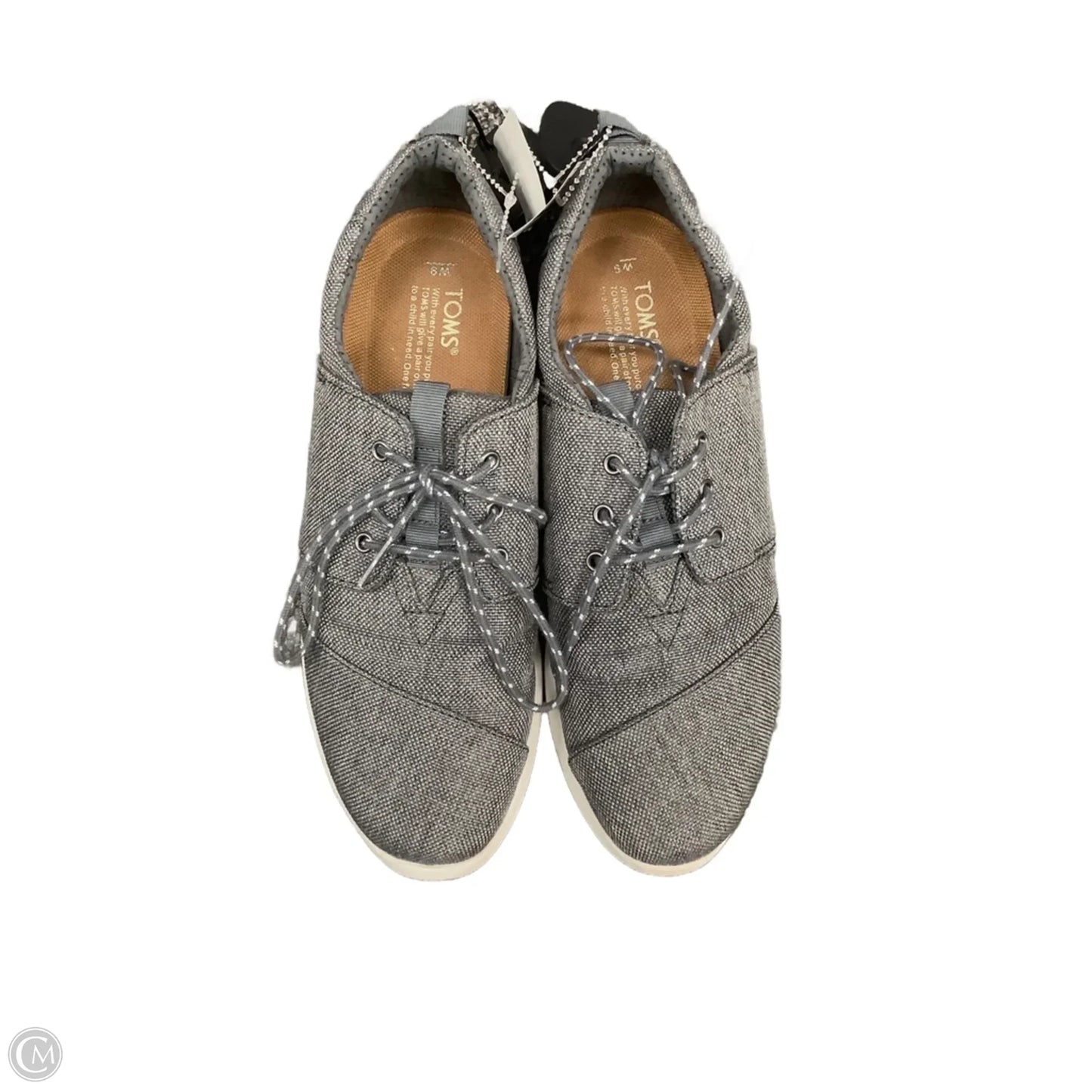 Shoes Flats By Toms In Grey, Size: 9