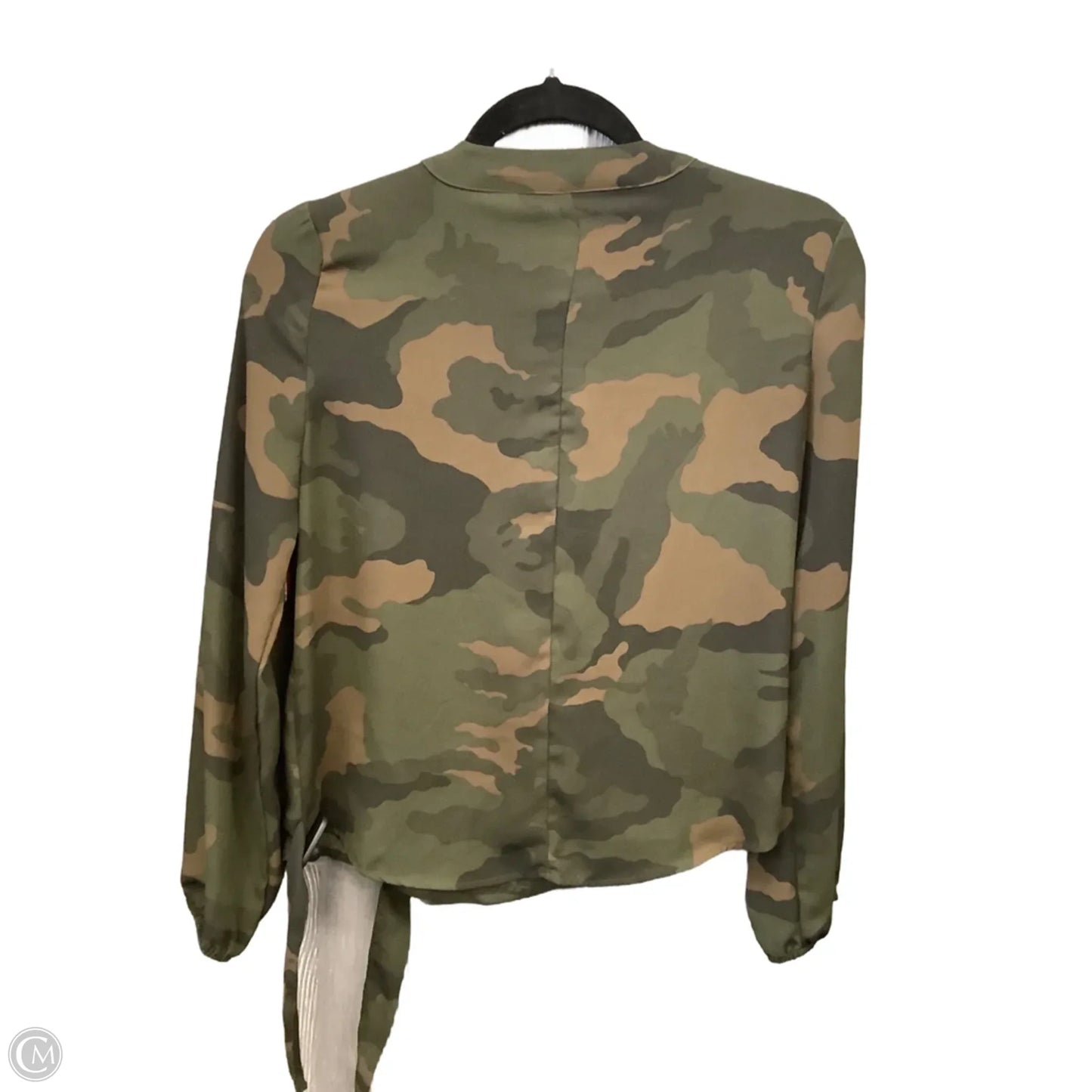Top Long Sleeve By New York And Co In Camouflage Print, Size: Xs