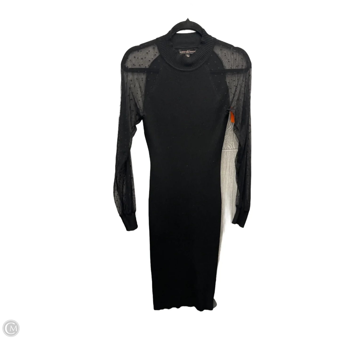 Dress Casual Midi By Almost Famous In Black, Size: L