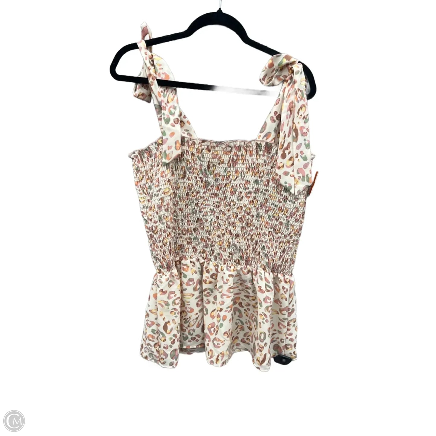 Top Sleeveless By Clothes Mentor In Animal Print, Size: 3x