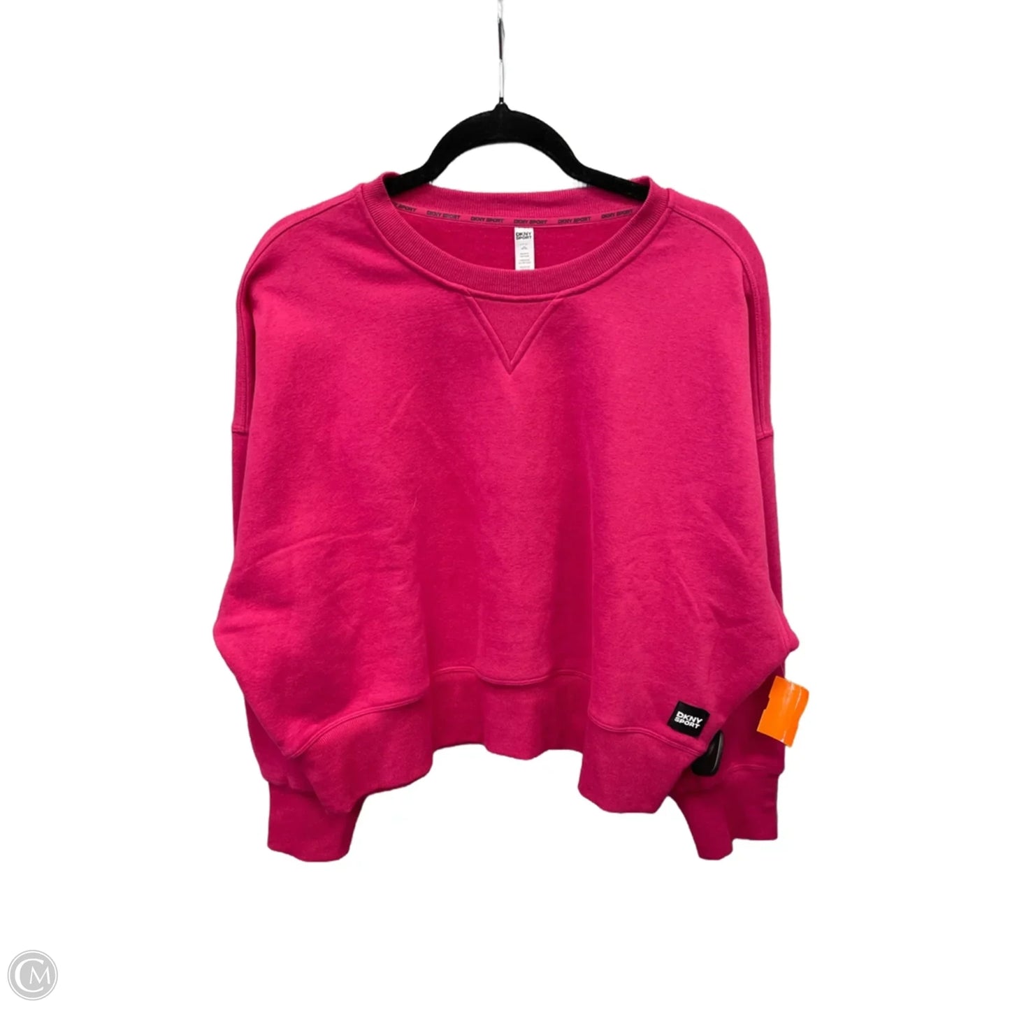 Athletic Sweatshirt Crewneck By Dkny In Pink, Size: S