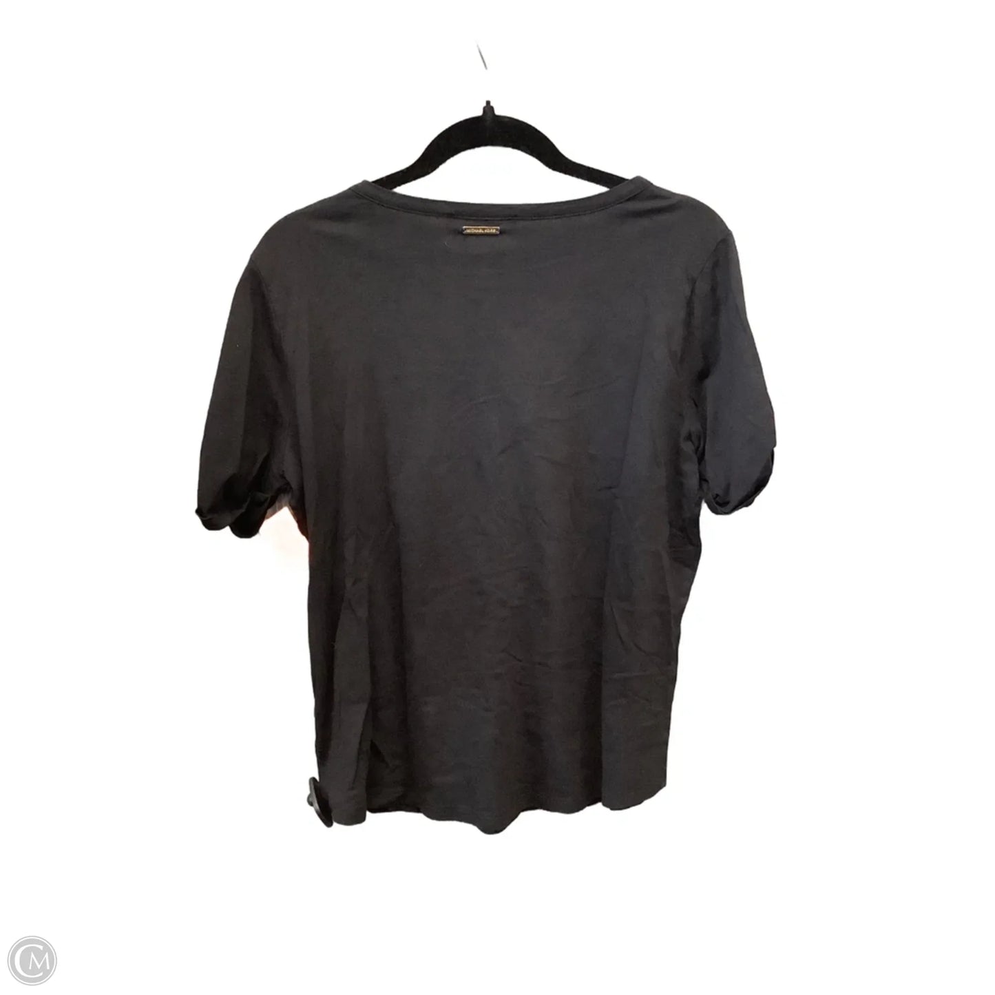 Top Short Sleeve By Michael By Michael Kors In Black, Size: L
