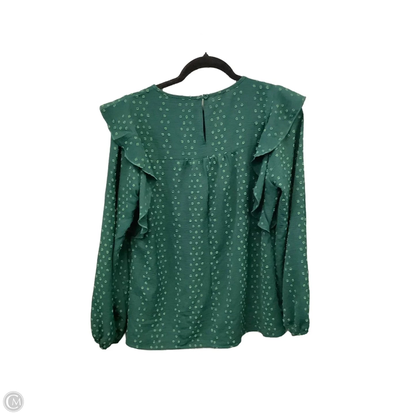 Top Long Sleeve By Btfbm In Green, Size: M