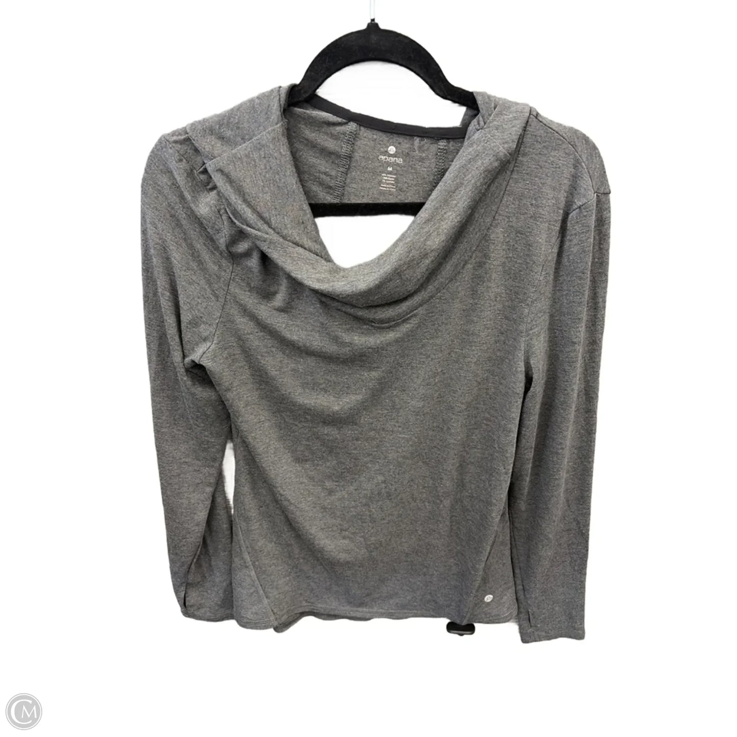 Top Long Sleeve By Apana In Grey, Size: M