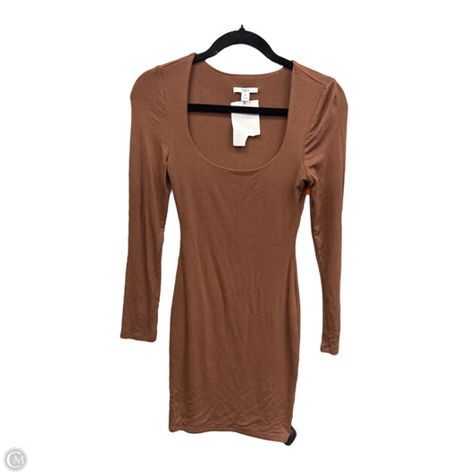Dress Casual Midi By Bar Iii In Brown, Size: M