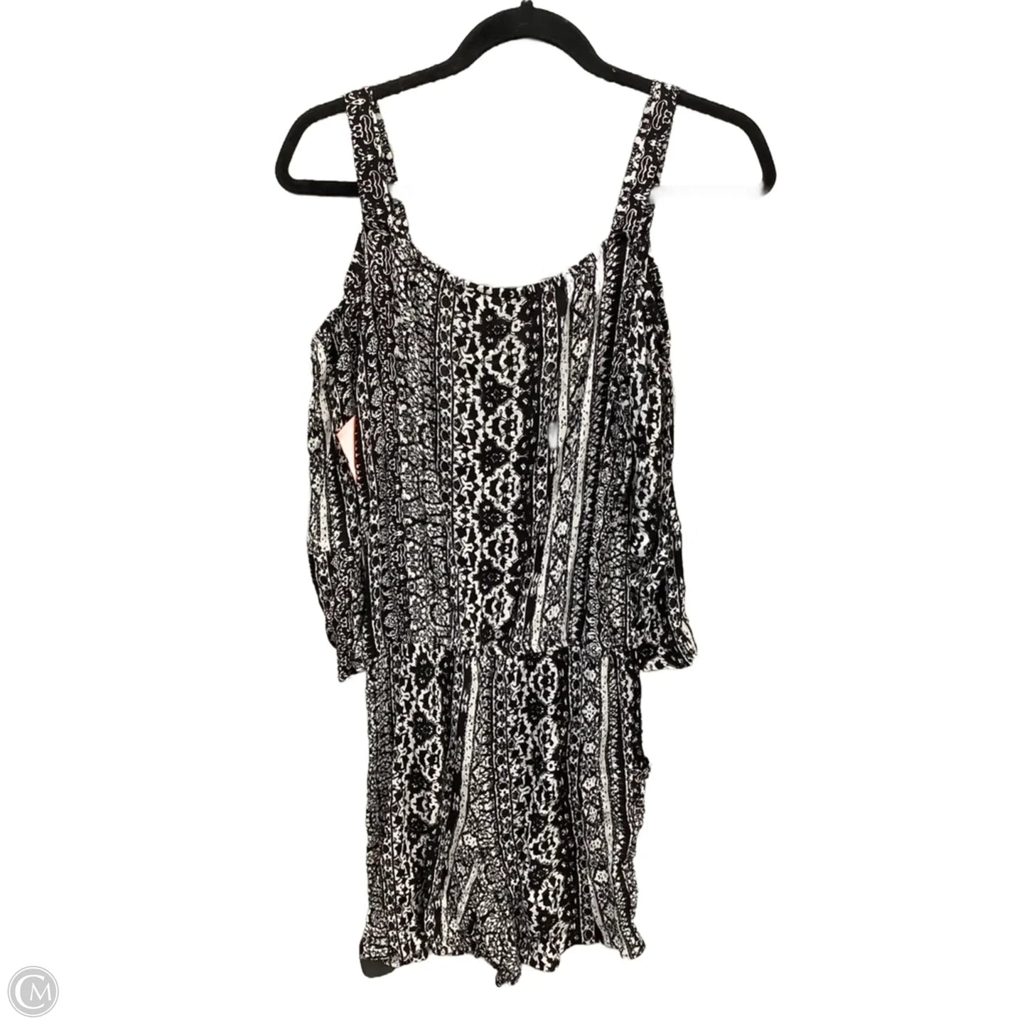 Romper By Apt 9 In Black & White, Size: M