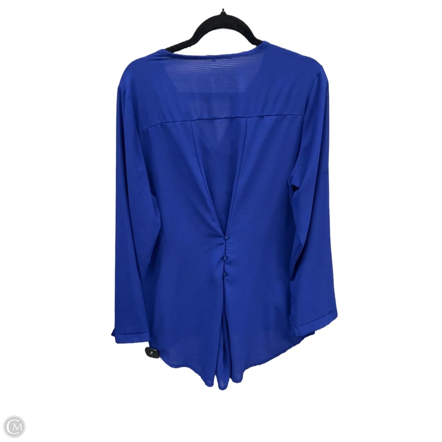 Top Long Sleeve By Clothes Mentor In Blue, Size: 3x