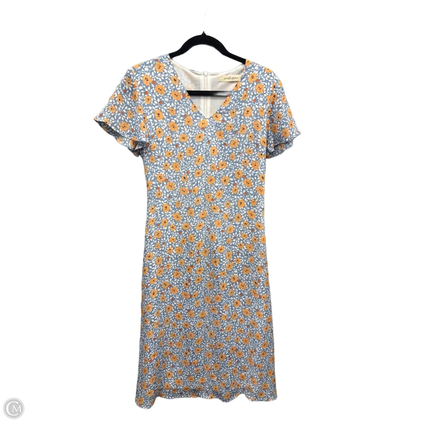 Dress Casual Maxi By Clothes Mentor In Blue & Orange, Size: S