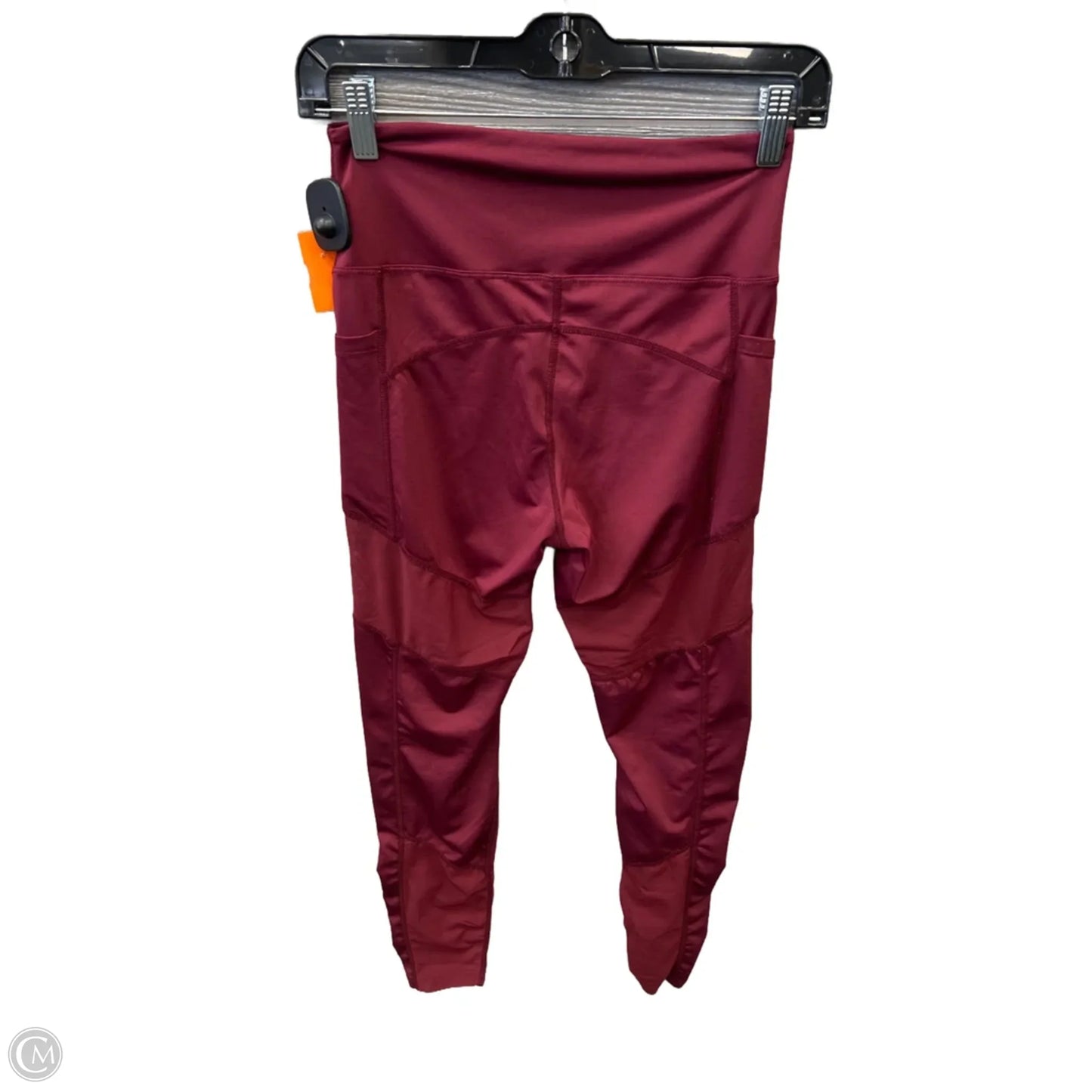Athletic Leggings By Shein In Maroon, Size: M