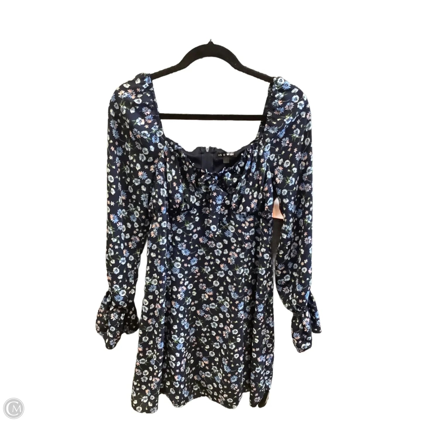 Dress Casual Midi By As U Wish In Blue, Size: M