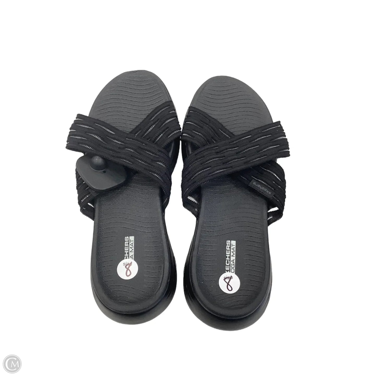 Sandals Flats By Skechers In Black, Size: 8