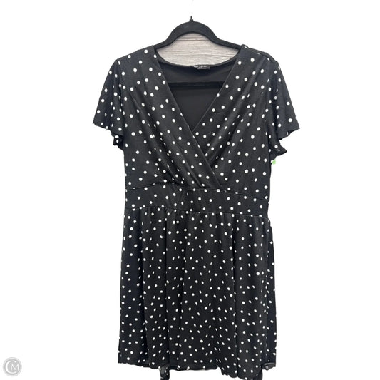 Dress Casual Midi By Lane Bryant In Polkadot Pattern, Size: Xl