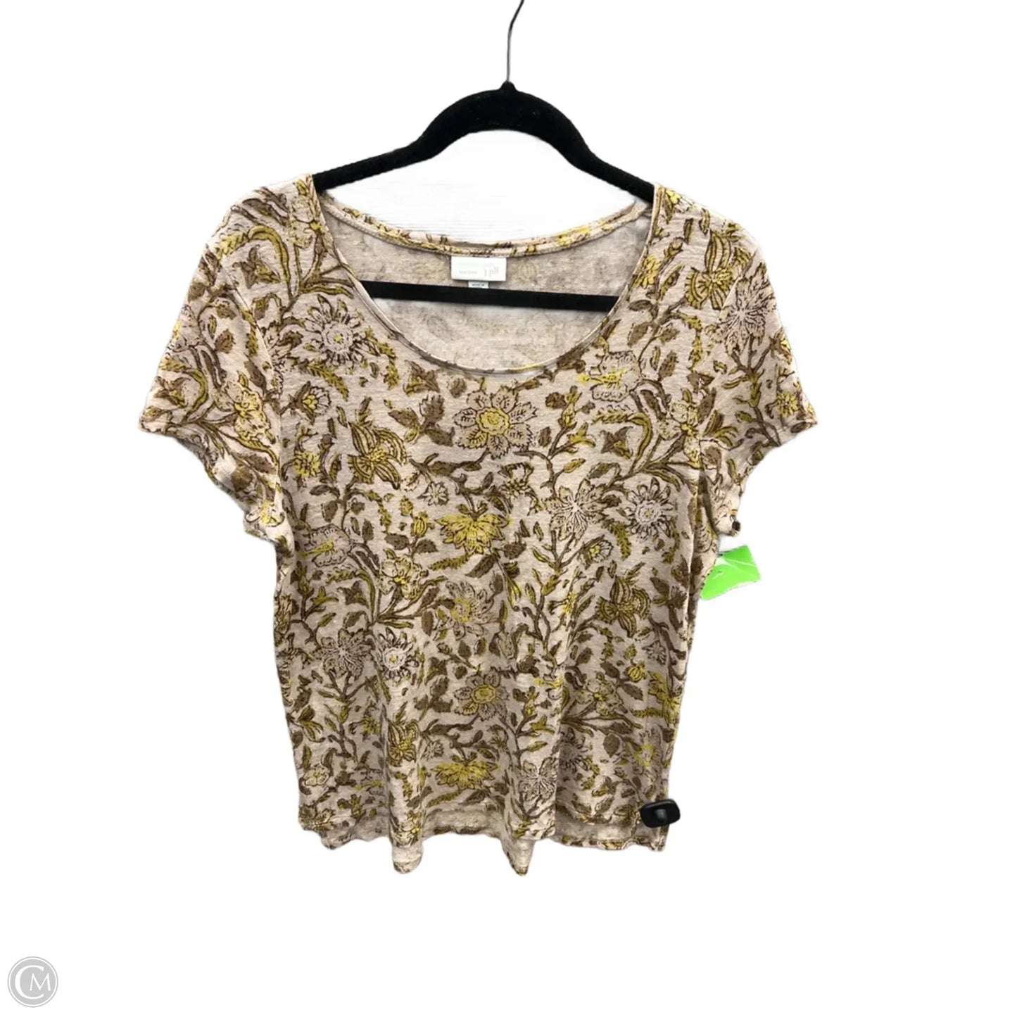 Top Short Sleeve By J. Jill In Brown, Size: M