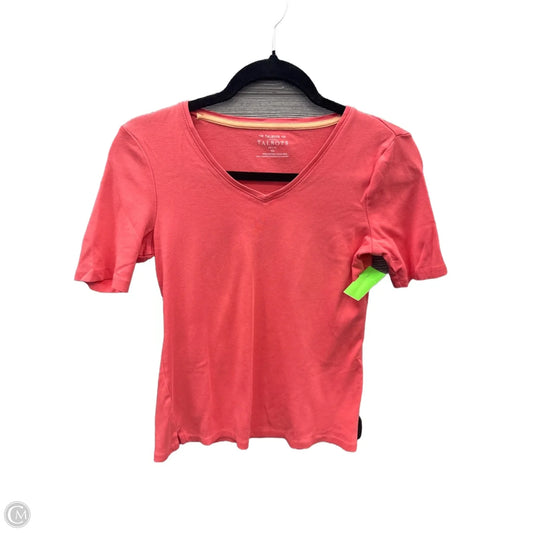 Top Short Sleeve Basic By Talbots In Pink, Size: Sp