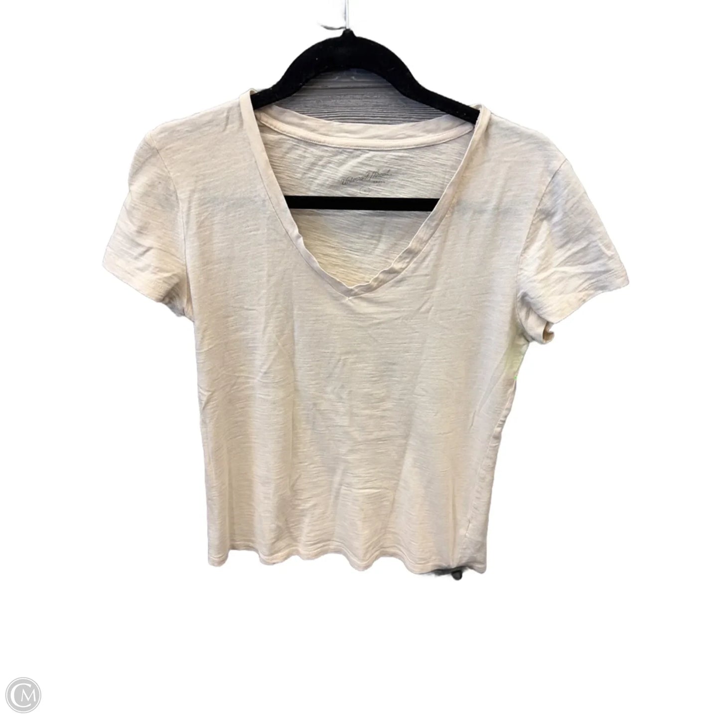 Top Short Sleeve Basic By Universal Thread In Cream, Size: S