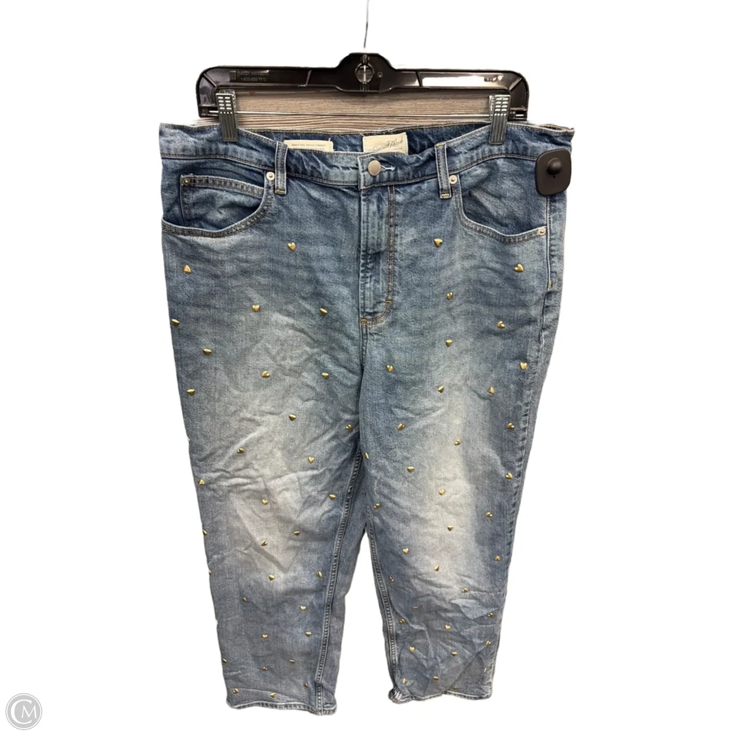 Jeans Straight By Universal Thread In Blue Denim, Size: 16