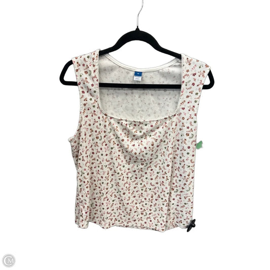 Top Sleeveless By Old Navy In Floral Print, Size: 2x