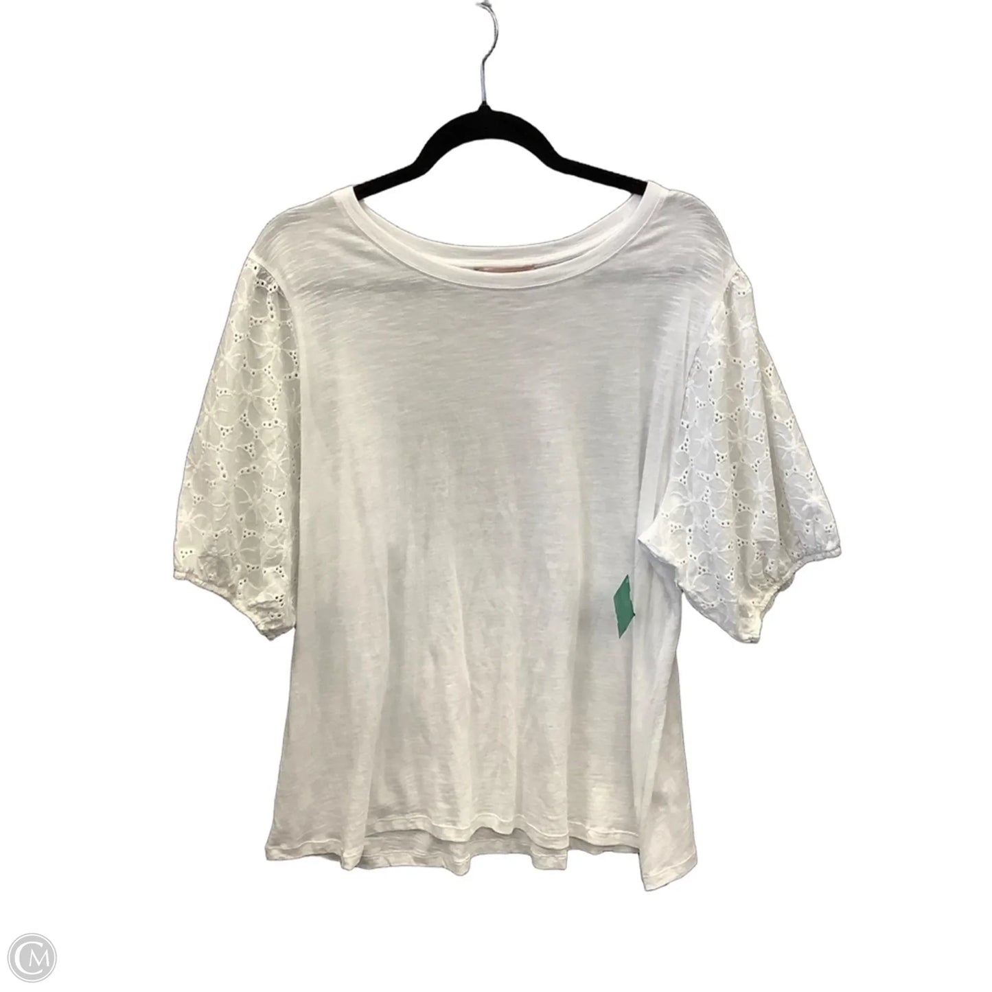 Top Short Sleeve By Philosophy In White, Size: 2x