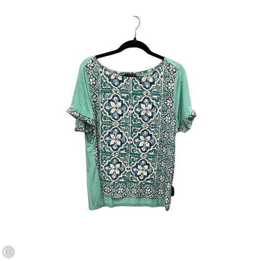 Top Short Sleeve By Limited In Teal, Size: Xl