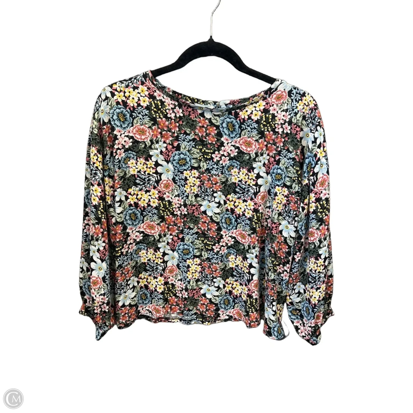 Top Long Sleeve By Loft In Floral Print, Size: S