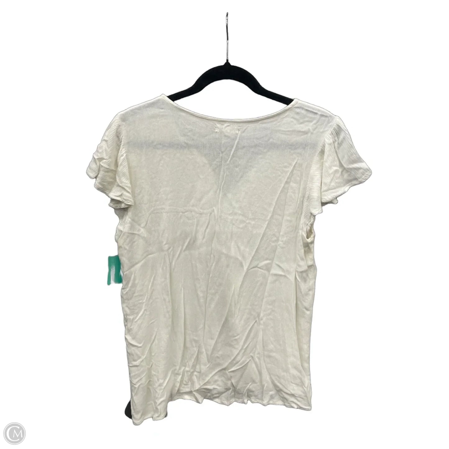 Top Short Sleeve By Maurices In White, Size: Xl