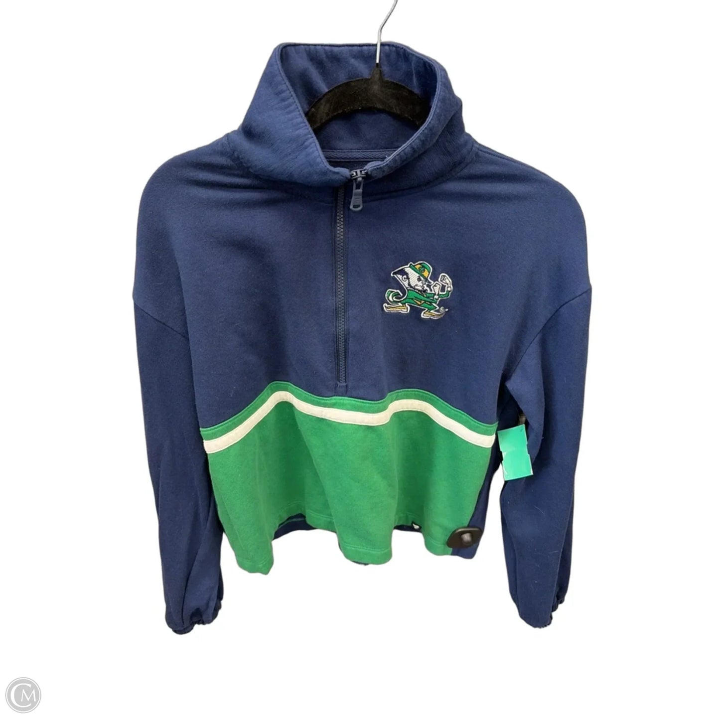 Sweatshirt Collar By Fanatics In Blue & Green, Size: S