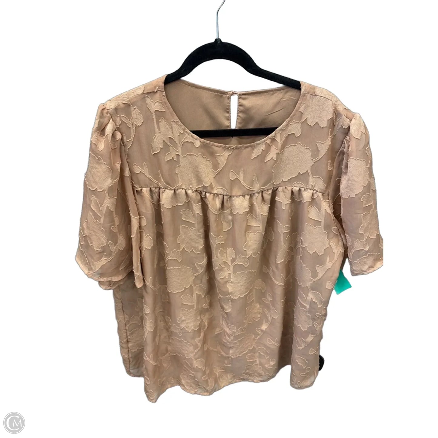Top Short Sleeve By Clothes Mentor In Pink, Size: 2x