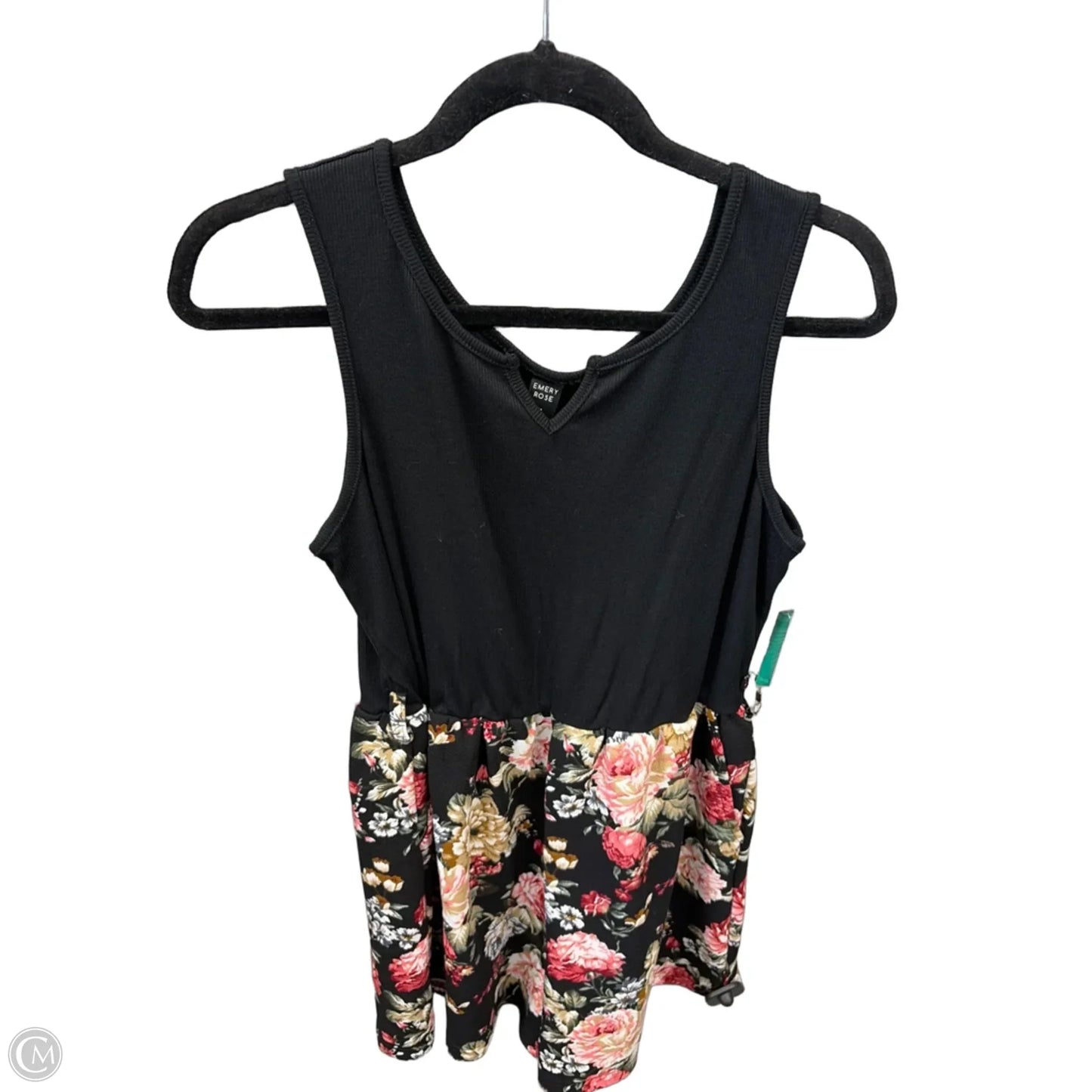Romper By Emery Rose In Floral Print, Size: Xl