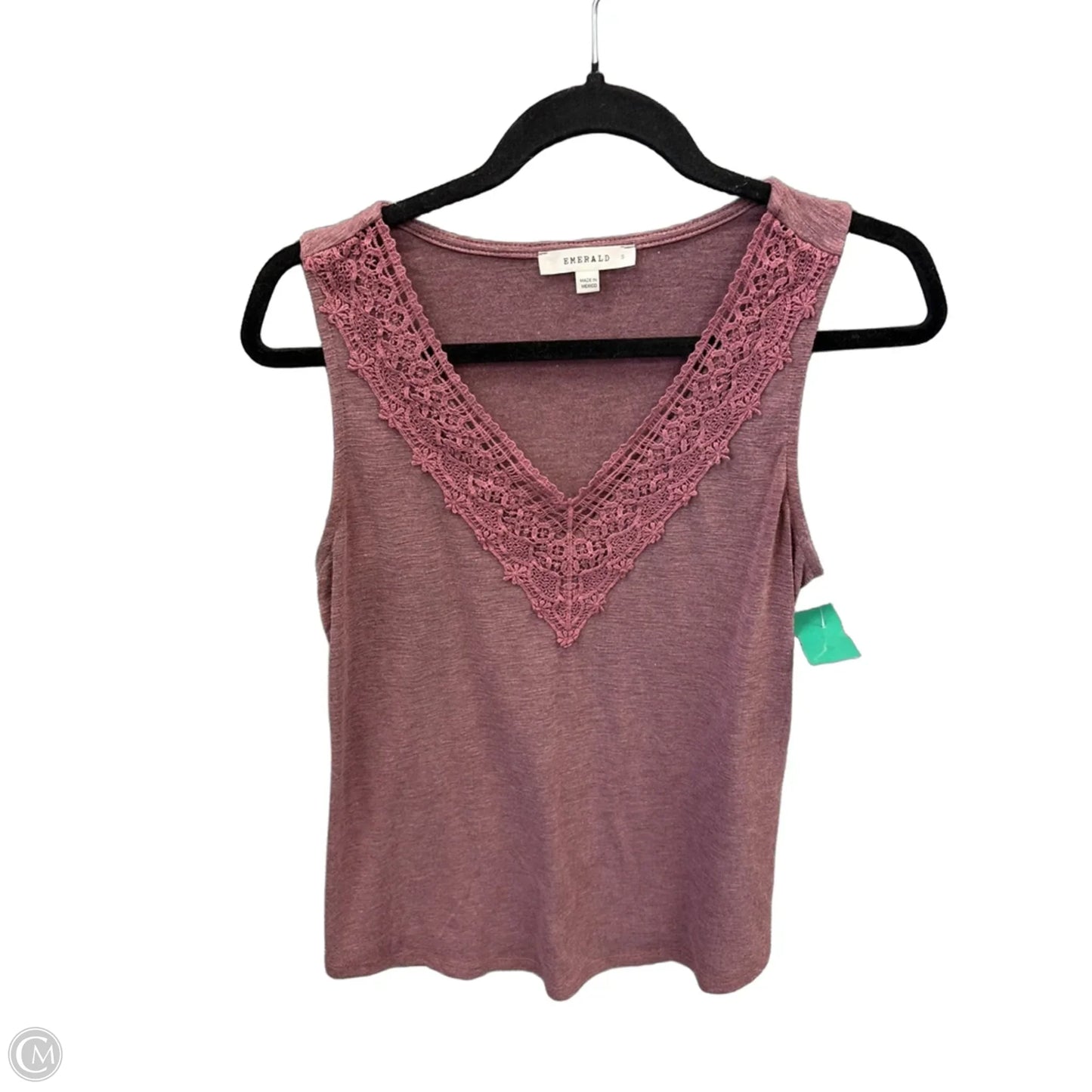 Top Sleeveless By Emerald In Pink, Size: S