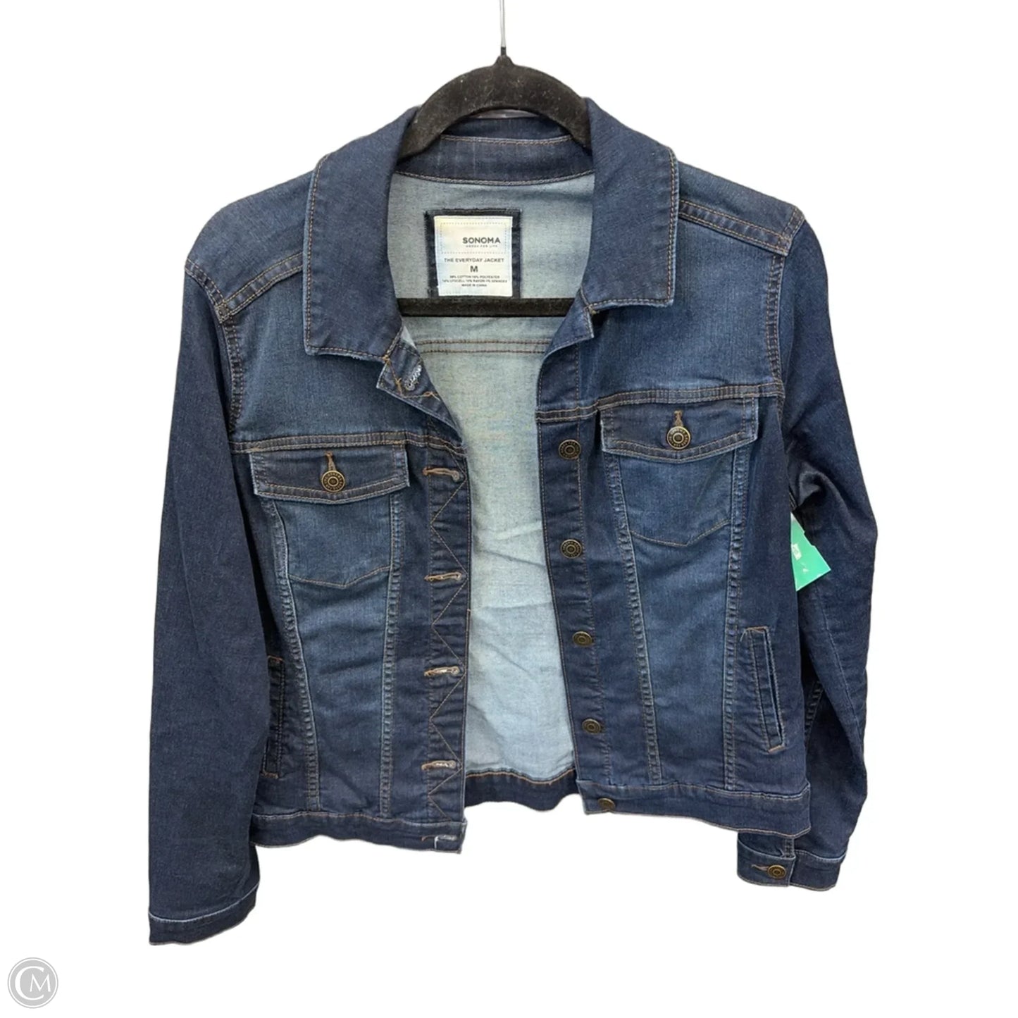 Jacket Denim By Sonoma In Blue Denim, Size: M