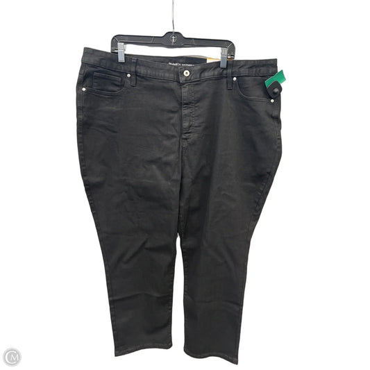 Jeans Straight By Style And Company In Black, Size: 24