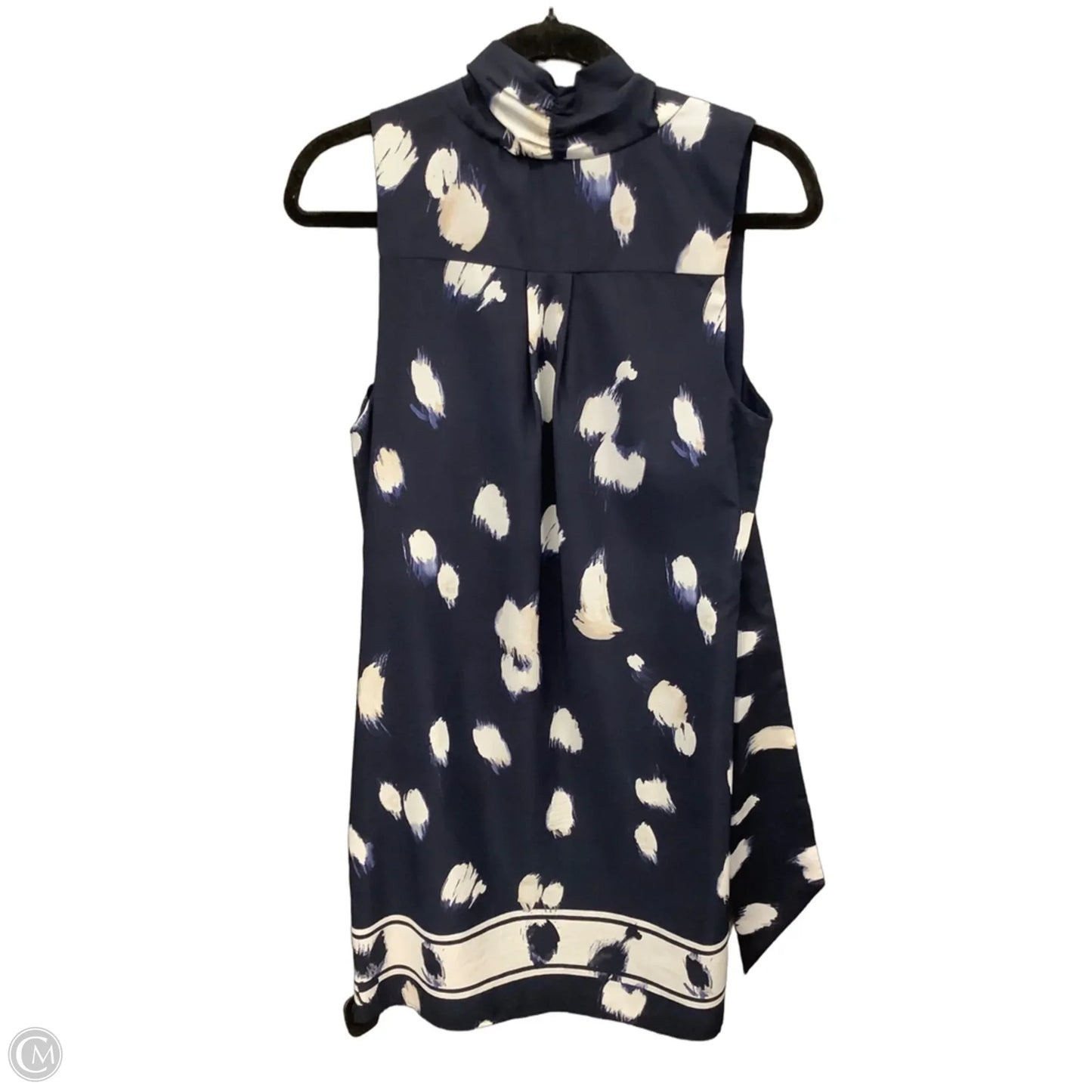 Dress Casual Midi By Banana Republic In Blue & White, Size: S