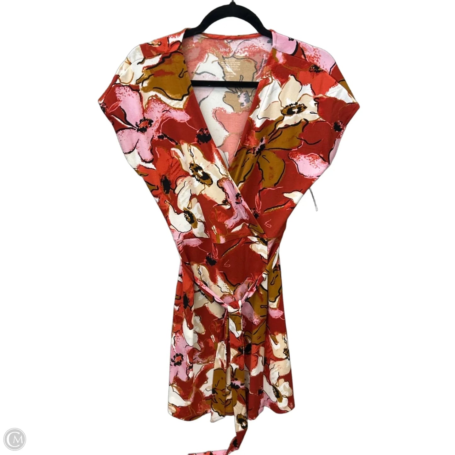 Dress Casual Midi By Nine West Apparel In Orange, Size: S