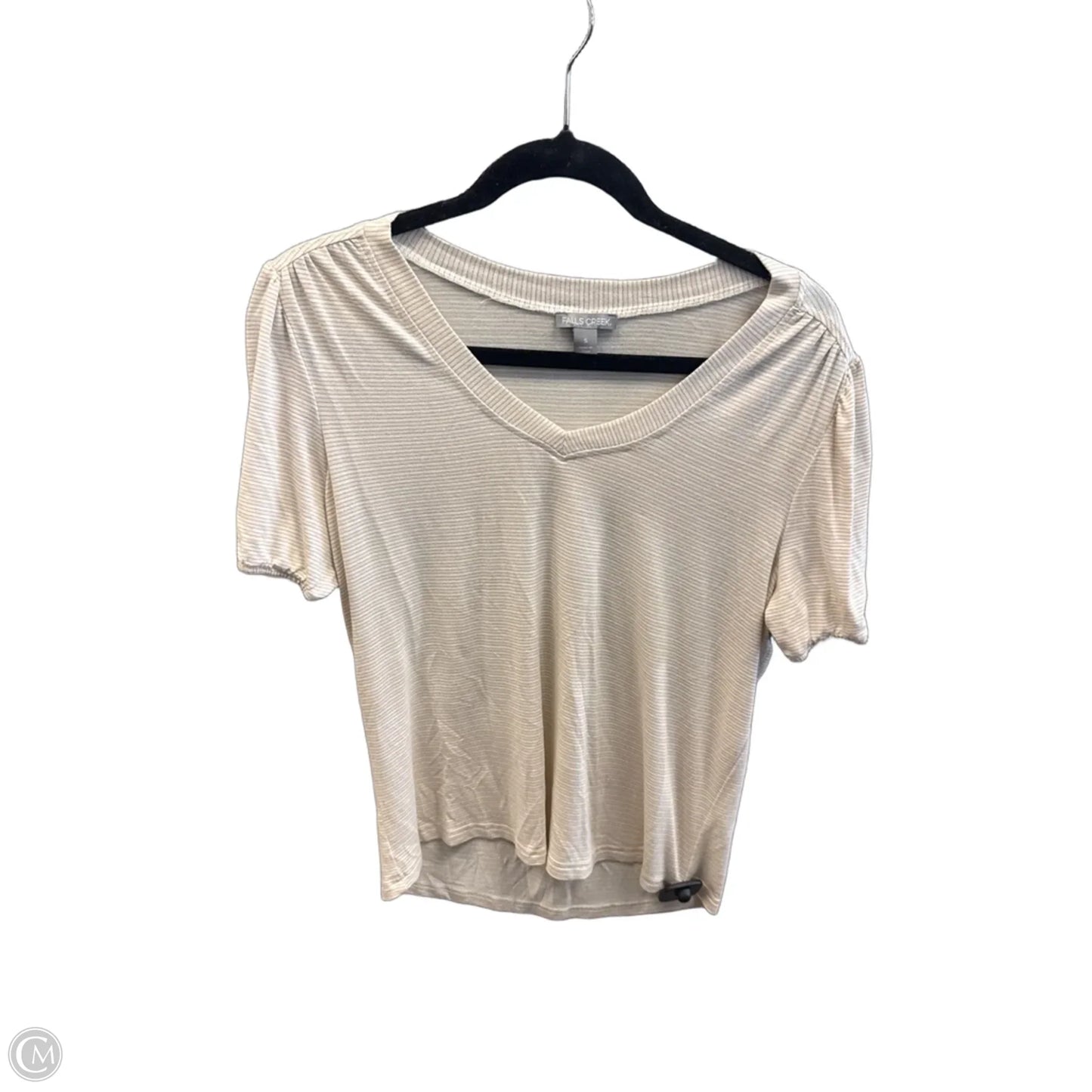 Top Short Sleeve By Falls Creek In Yellow, Size: S