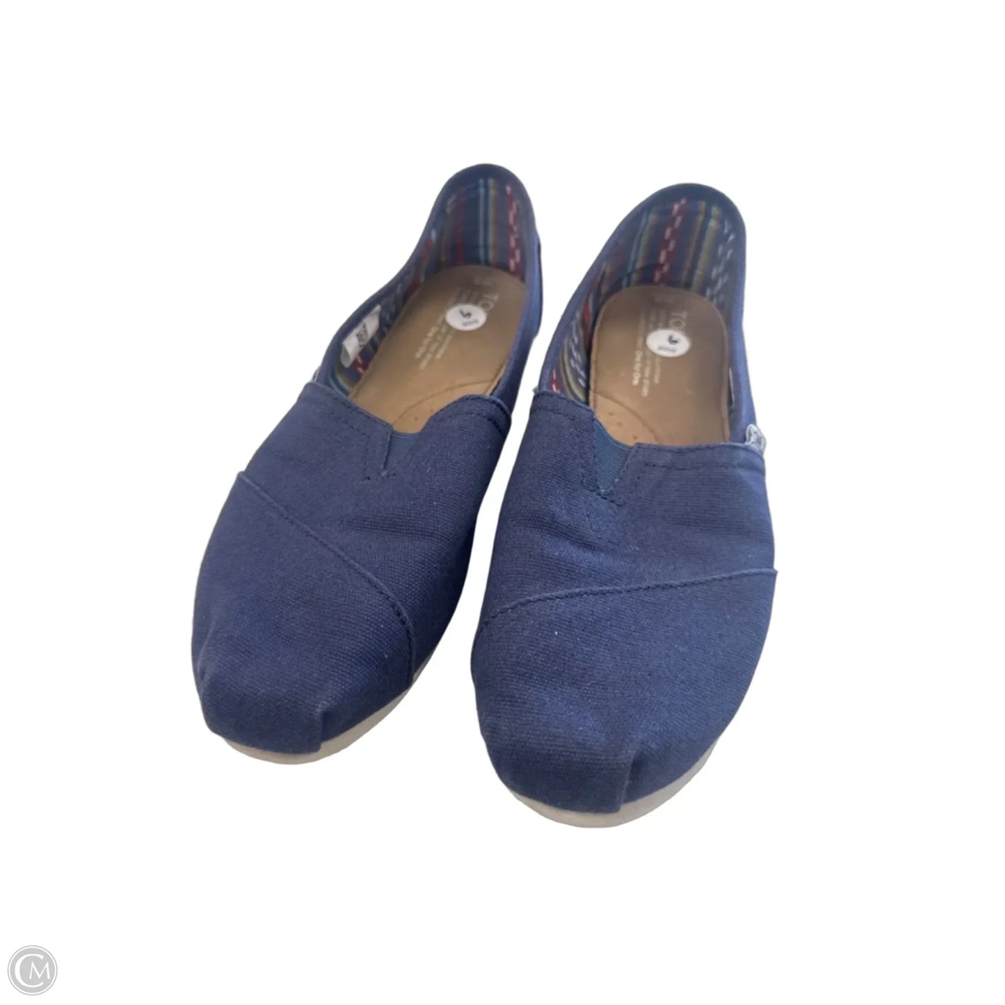 Shoes Flats By Toms In Blue, Size: 9