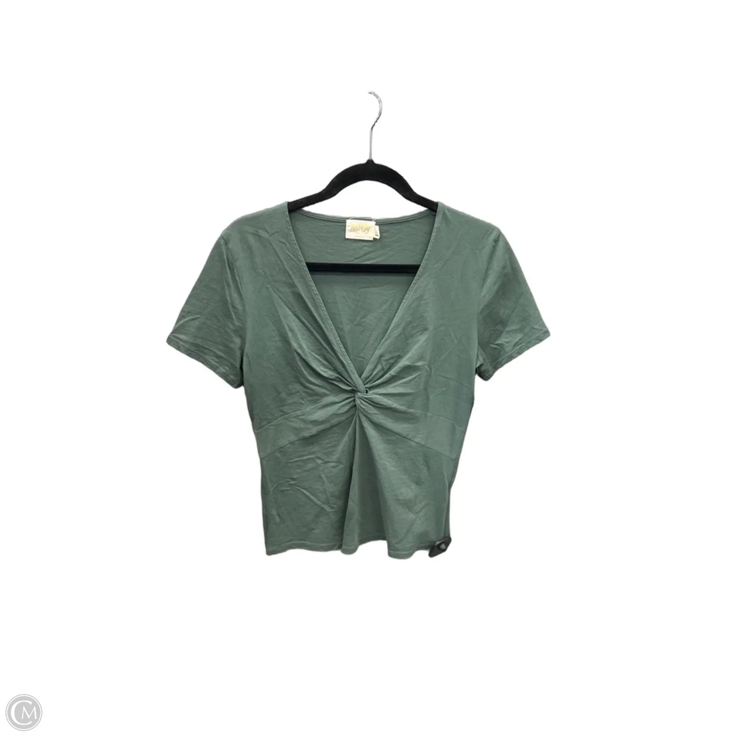 Top Short Sleeve By Nation In Green, Size: S